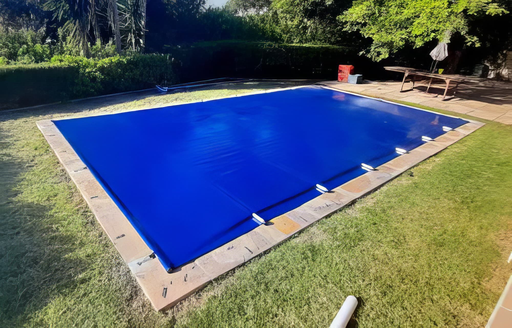 Pool installation and pool mats project — after